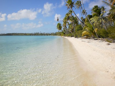 Plage au motu Hirifa